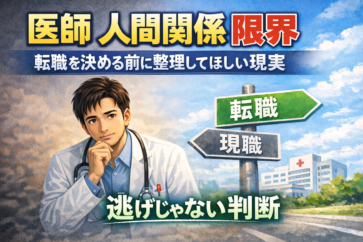 医師 人間関係 限界|転職を決める前に整理してほしい現実【逃げじゃない判断】