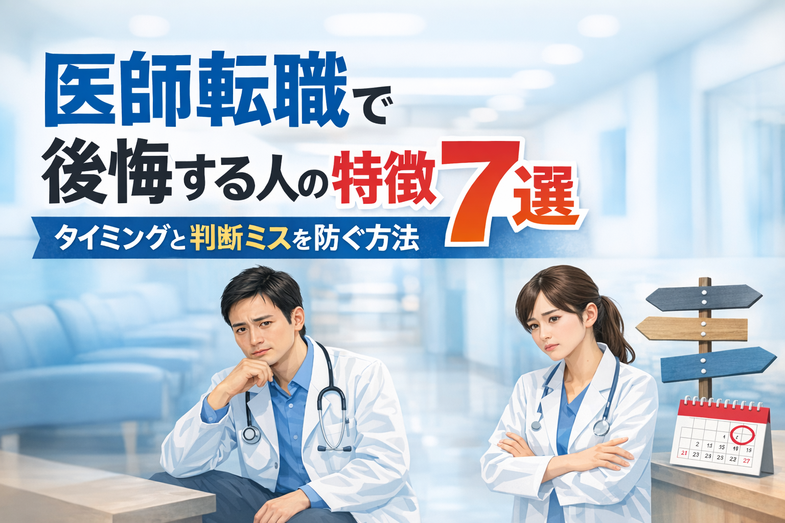 医師転職で後悔する人の特徴7選｜タイミングと判断ミスを防ぐ方法